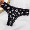 Lingerie Lace Trim Low-waist G String Thong Temptation Breathable Panties - Image 4