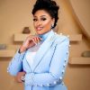 Luxury Beaded Pearls Blazer Flare Trousers Daily Formal Party Pants Jacket Suits - Image 3