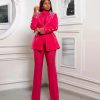 Luxury Beaded Pearls Blazer Flare Trousers Daily Formal Party Pants Jacket Suits - Image 6
