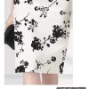 Elegant Floral Printed High Waist Fashion Back Slit Midi Pencil Sexy Skinny Skirts - Image 3