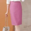 Sequined Natural High Waisted Pencil Fashion Elegant And Vintage Midi Skirts - Image 7