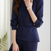 Two Pieces Set Fashion Long Sleeve Elegant Office Pants And Tops - Image 5