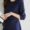 Two Pieces Set Fashion Long Sleeve Elegant Office Pants And Tops - Image 3