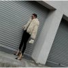 Elegant Soft Open Stitch Oversize Loose Fur Coat Outerwear - Image 9