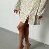 Casual Crop Top With High Waist Slit Loose Print 2 Piece Sets - Image 3