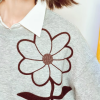 Casual Floral Round Neck Long Sleeve Pullover Hoodies - Image 4