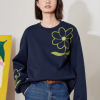 Casual Floral Round Neck Long Sleeve Pullover Hoodies - Image 8