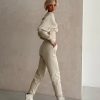 CasualOff Shoulder Knitted Tracksuit Two Piece Set - Image 15