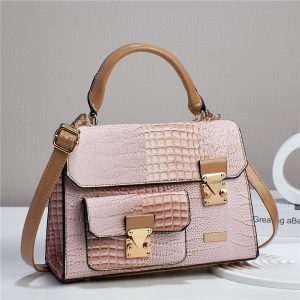 Casual Sequined Satchels One Shoulder rivet Large Capacity Crossbody Solid Bag