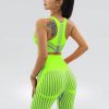 Casual Sleeveless Crop Top High Waist Leggings Seamless Yoga Set - Image 2