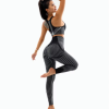 Casual Sleeveless Crop Top High Waist Leggings Seamless Yoga Set - Image 5