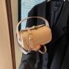 Classic Versatile Retro Large Capacity Textured Leather Flap Crossbody Square Handbags - Image 10