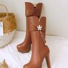 Elegant Crystal High Quality Long High Heel Boots - Image 4