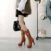 Elegant Crystal High Quality Long High Heel Boots - Image 3