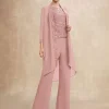 Elegant Jewel Neck Sleeveless Two-piece Sequins Party Mother Of The Bride Wedding Dress - Image 6