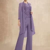 Elegant Jewel Neck Sleeveless Two-piece Sequins Party Mother Of The Bride Wedding Dress - Image 7