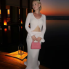 Elegant Knitted Flare Sleeve V Neck Hollow Out Tops Elastic Cardigan Skirts Sets - Image 5