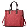 Elegant Patchwork Printed Large Capacity vintage Shoulder Handbag - Image 2