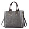 Elegant Patchwork Printed Large Capacity vintage Shoulder Handbag - Image 8