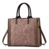 Elegant Patchwork Printed Large Capacity vintage Shoulder Handbag - Image 5