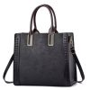 Elegant Patchwork Printed Large Capacity vintage Shoulder Handbag - Image 4