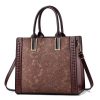 Elegant Patchwork Printed Large Capacity vintage Shoulder Handbag - Image 6