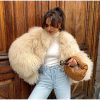Elegant Soft Open Stitch Oversize Loose Fur Coat Outerwear - Image 3
