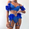 Feathers Solid Adjusted-straps Back Closure Underwear Lingerie Super Bra Set - Image 27