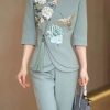 Formal Designer Evening Party Blazer And Pant 2 Pieces Set - Image 2