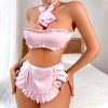 Lingerie Strapless Bra Padded Extreme Exotic Four Pieces Underwear Bra Sets - Image 4