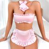 Lingerie Strapless Bra Padded Extreme Exotic Four Pieces Underwear Bra Sets