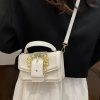 Luxury Metal Square Leather Shoulder Bags - Image 2