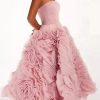 Luxury Strapless Tiered Birthday Party Prom Gowns Gala Special Events Tea-Length Dress - Image 3