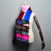 Trendy Knitted Fox Fur Scarf Real Rex Rabbit Fur Collar Warm Scarves - Image 2