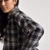 Vintage Long Sleeve Plaid Lapel Pocket Oversized Shirt - Image 13