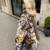 Vintage Tweed Warm Flower Printed Quilted Jacket - Image 3
