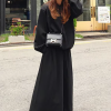Casual Drawstring Solid Color Loose Wide Leg Bottoms Pants - Image 9