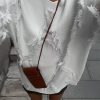 Casual Fringe Jewel Neck Pullovers Polyester Sweaters - Image 3
