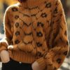 Casual Geometric O Neck Long Sleeve Retro Office Lady Pullover Sweater - Image 8