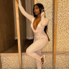 Casual Knit Stripe V-Neck Slim Fit Ankle-Length High Street Sweater Jumpsuits - Image 8