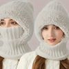 Casual Knitting Warm Cycling Face Mask Cold-proof Hat - Image 2