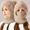 Casual Knitting Warm Cycling Face Mask Cold-proof Hat - Image 5
