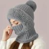 Casual Knitting Warm Cycling Face Mask Cold-proof Hat - Image 4