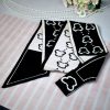 Casual Multifunction Head Silk Print Knitted Scarf - Image 3