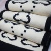 Casual Multifunction Head Silk Print Knitted Scarf - Image 5
