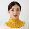 Casual Ruffles Turtleneck Knitted Collar Scarf - Image 2