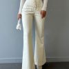 Casual Solid Color Drawstring Raised Waist Trousers PU Leather Pants - Image 8