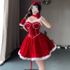 Elegant Above-knee Mini Christmas Princess Dress - Image 2