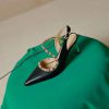 Elegant Ankle Strap Leather Rivet Pointed Toe Thin High Heel - Image 10