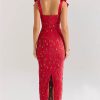 Elegant Bows Lace Birthday Party Bodycon Maxi Dress - Image 11